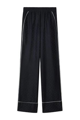 straight-leg pyjama-inspired trousers OFF WHITE | OWCA186F23FAB0021010